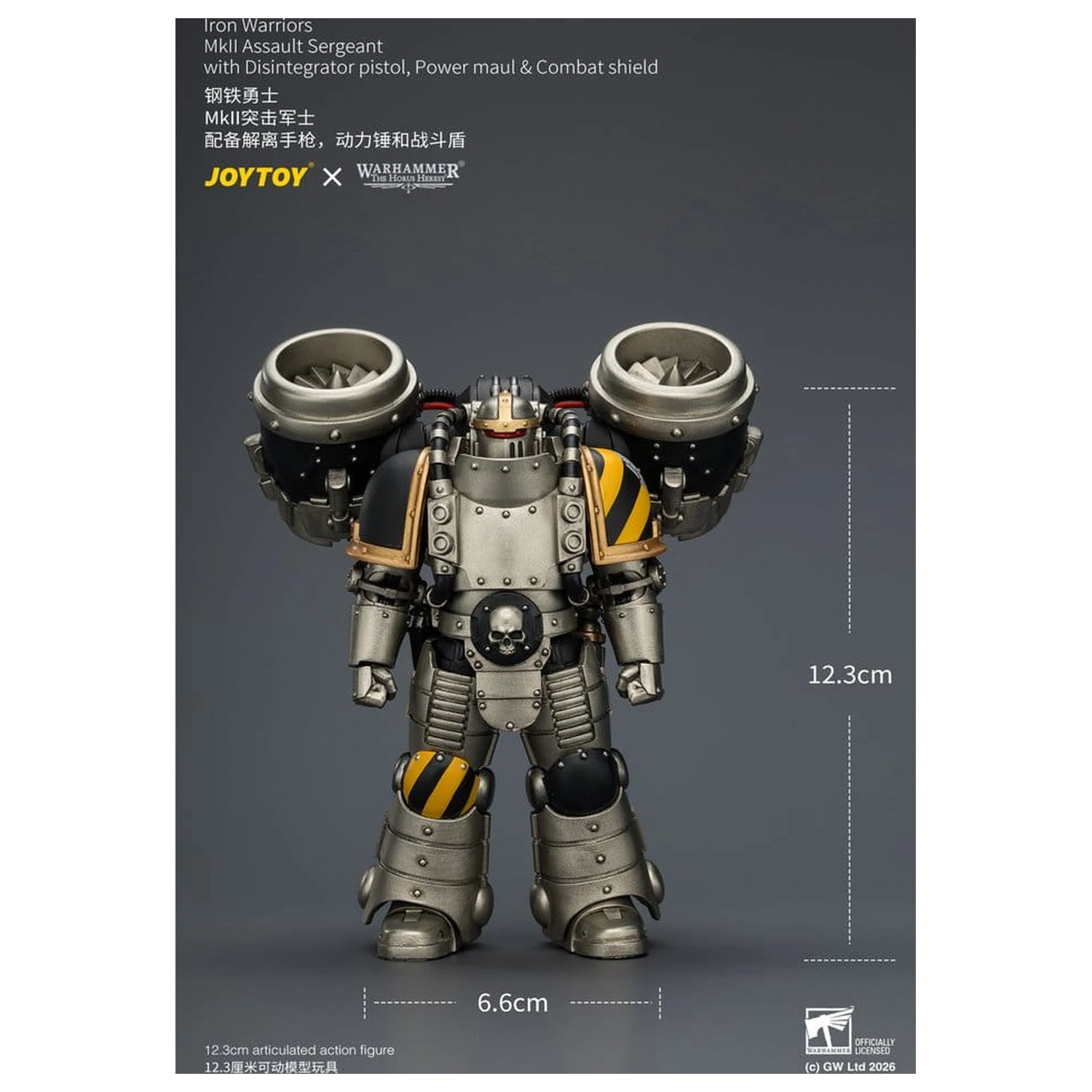 Warhammer The Horus Heresy figurina de actiune Iron Warriors MkII Assault Sergeant 12 cm poza produsului