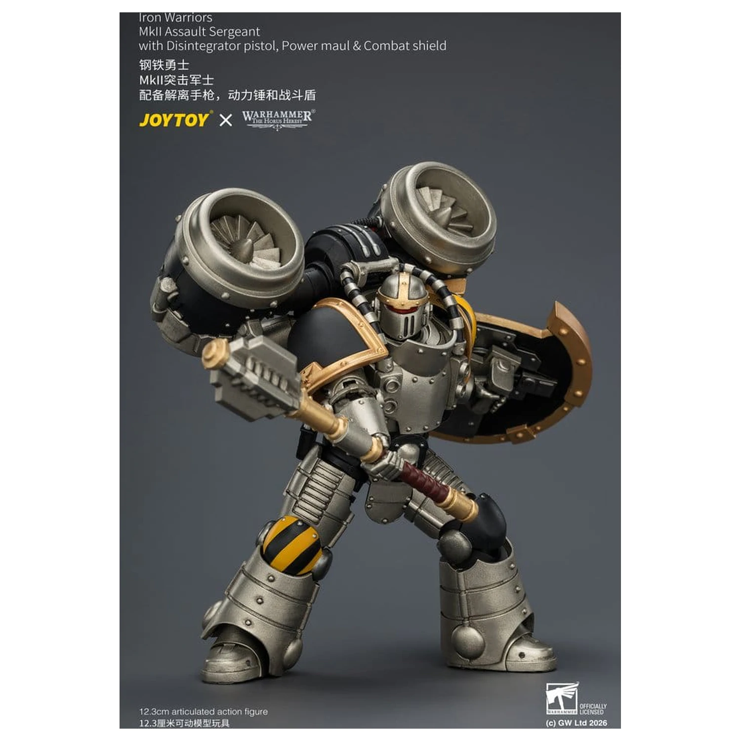 Warhammer The Horus Heresy figurina de actiune Iron Warriors MkII Assault Sergeant 12 cm poza produsului