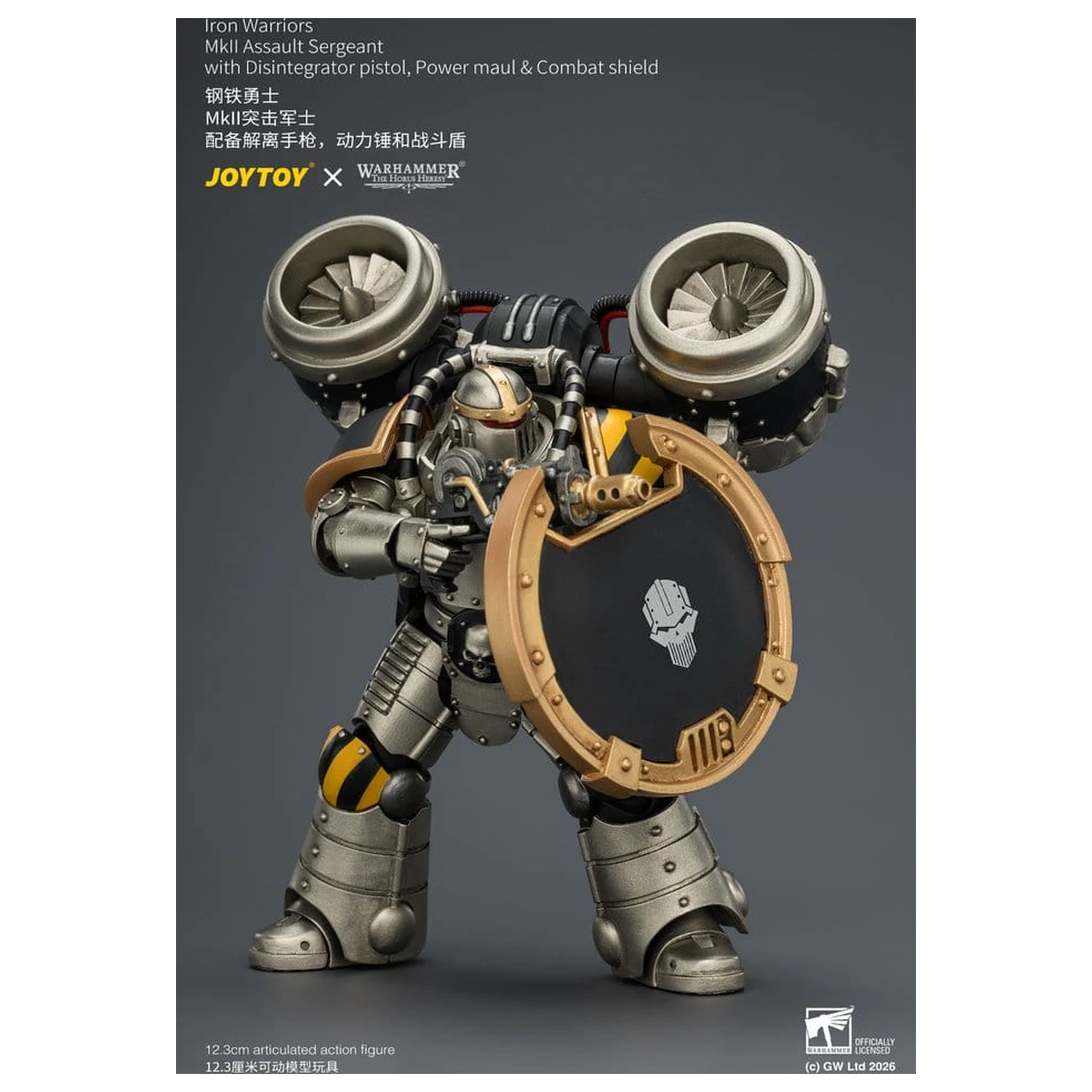Warhammer The Horus Heresy figurina de actiune Iron Warriors MkII Assault Sergeant 12 cm poza produsului