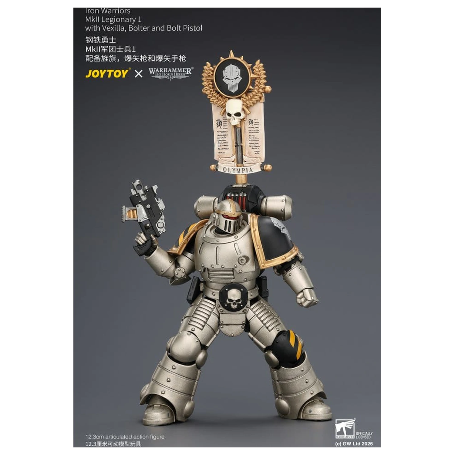Warhammer The Horus Heresy figurina de actiune Iron Warriors MkII Legionary 1 12 cm poza produsului