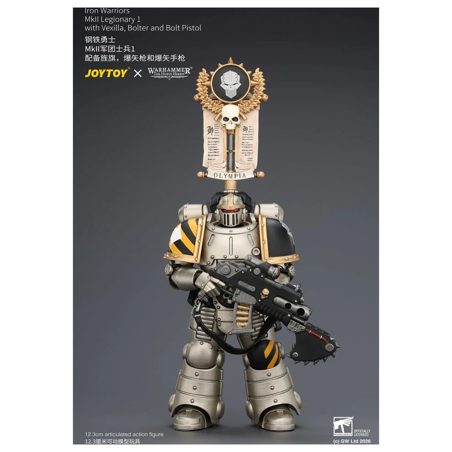 Warhammer The Horus Heresy figurina de actiune Iron Warriors MkII Legionary 1 12 cm poza produsului