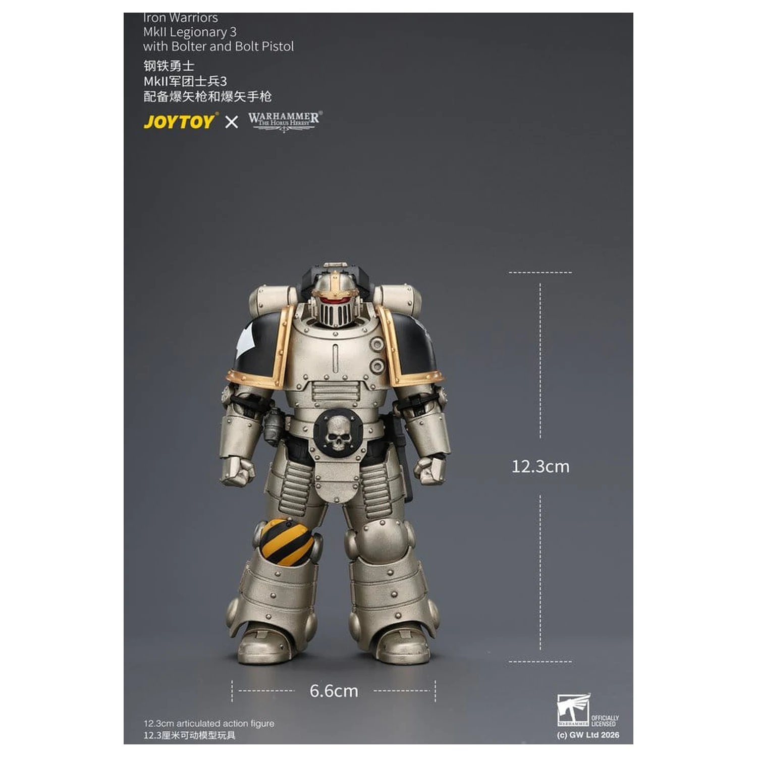 Warhammer The Horus Heresy figurina de actiune Iron Warriors MkII Legionary 3 12 cm poza produsului