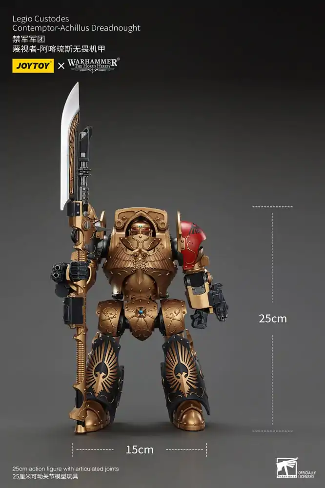 Figurină de acțiune Warhammer The Horus Heresy Legio Custodes Contemptor-Achillus Dreadnought 25 cm poza produsului