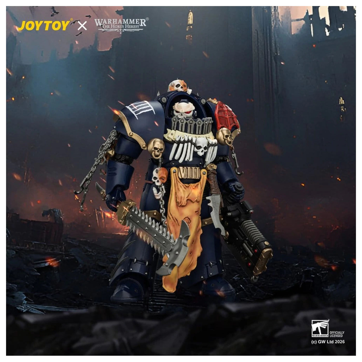 Warhammer The Horus Heresy figurina de actiune Night Lords Contekar Terminator 1 14 cm poza produsului