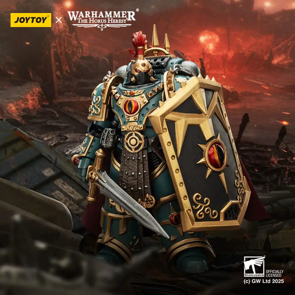 Warhammer The Horus Heresy figurina de actiune Sons of Horus Little Horus Aximand Captain of the 5th Company 20 cm poza produsului