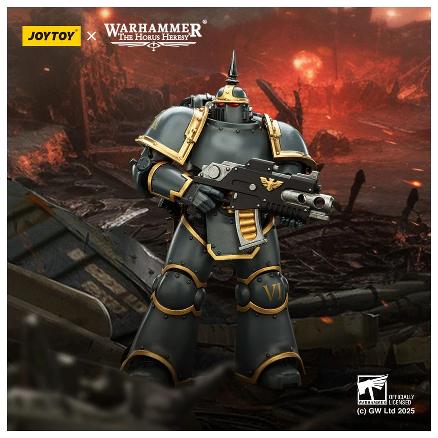 Warhammer The Horus Heresy figurina de actiune Space Wolves MK lll Tactical Legionary 12 cm poza produsului