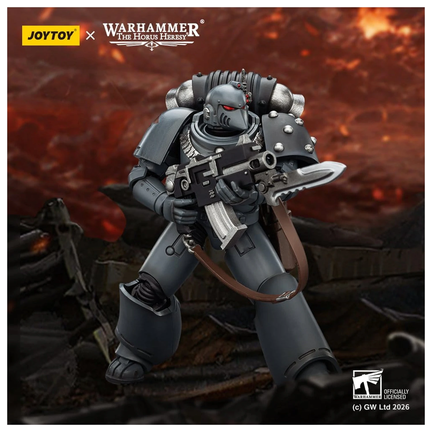 Warhammer The Horus Heresy figurina de actiune Space Wolves MKVI Tactical Legionary 12 cm poza produsului