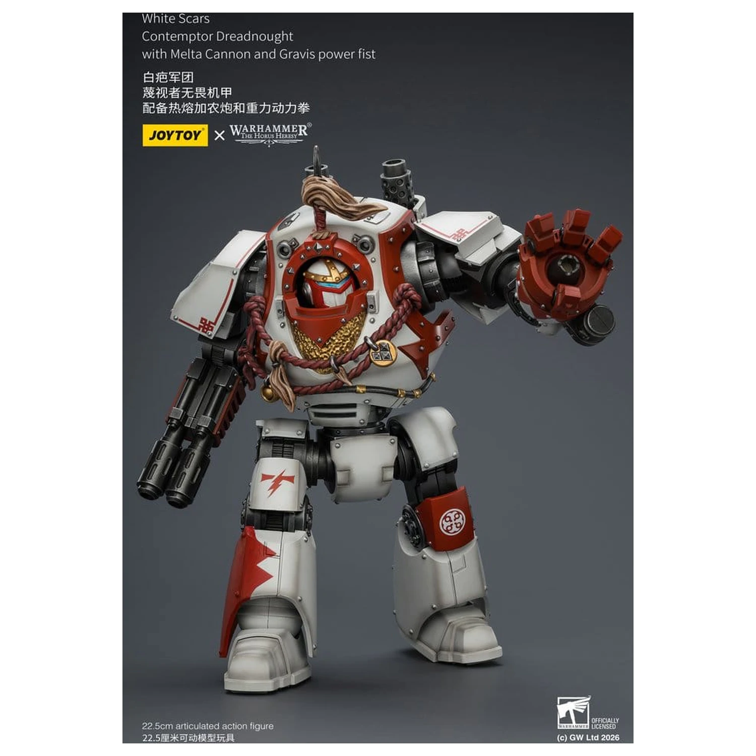 Warhammer The Horus Heresy figurina White Scars Contemptor Dreadnought 23 cm poza produsului