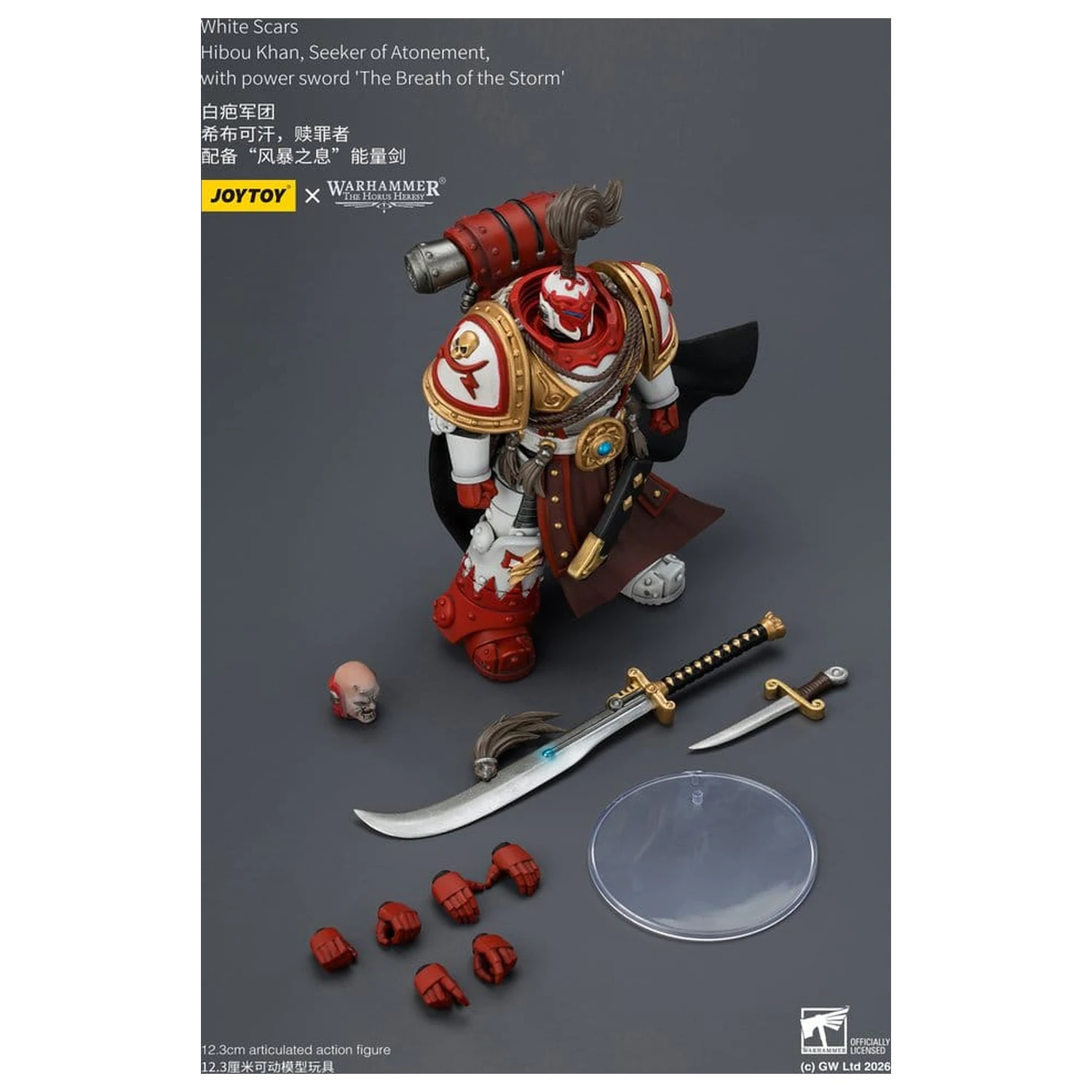 Warhammer The Horus Heresy figurina de acțiune White Scars Hibou Khan, Seeker of Atonement 12 cm poza produsului