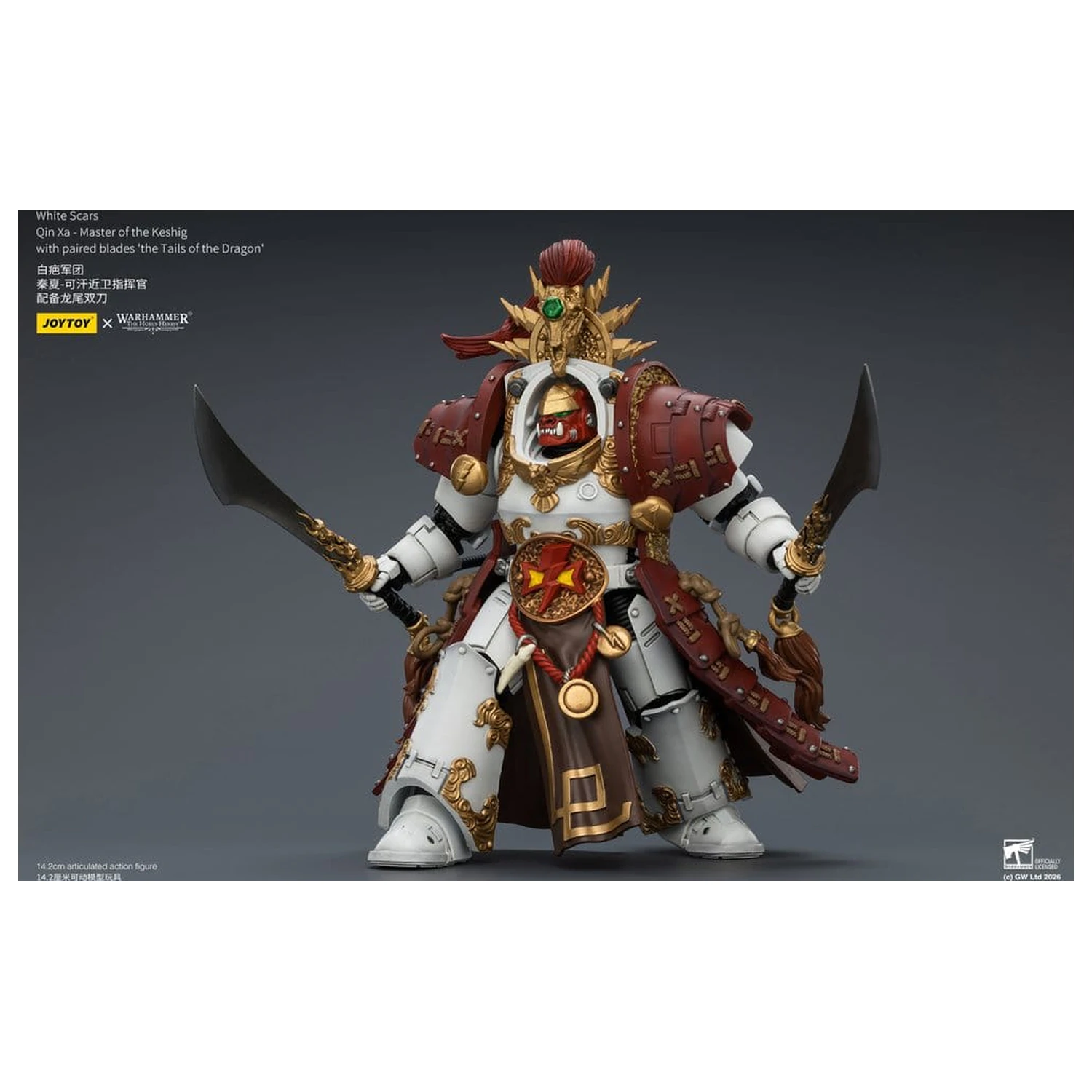 Warhammer The Horus Heresy figurina de actiune White Scars Qin Xa - Master of the Keshig 14 cm poza produsului