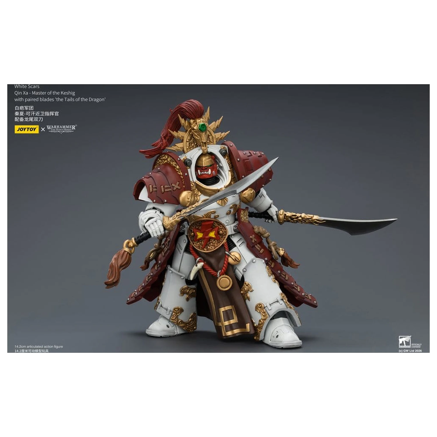 Warhammer The Horus Heresy figurina de actiune White Scars Qin Xa - Master of the Keshig 14 cm poza produsului