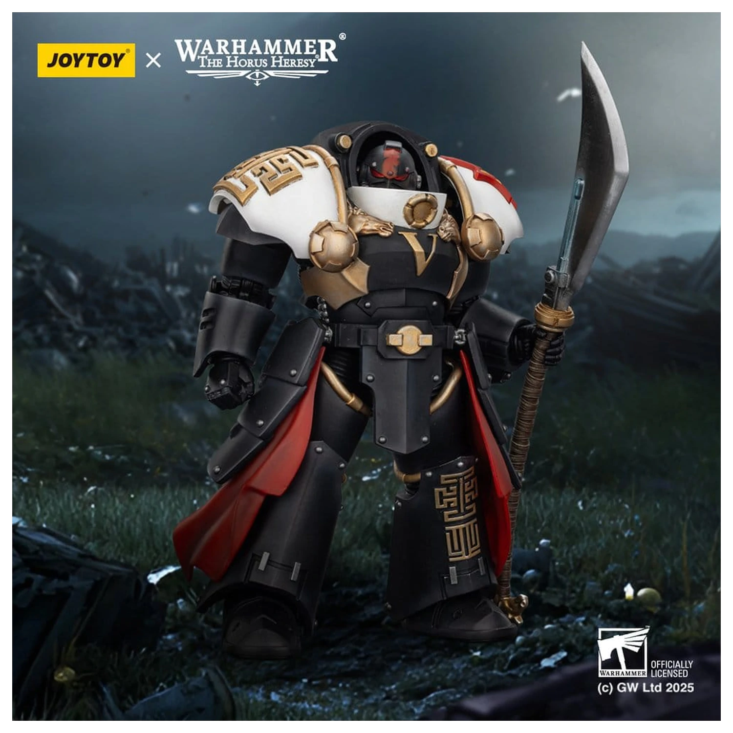 Warhammer The Horus Heresy figurina de actiune White Scars Ebon Keshig Terminator 1 cu Power Glaive 13 cm poza produsului
