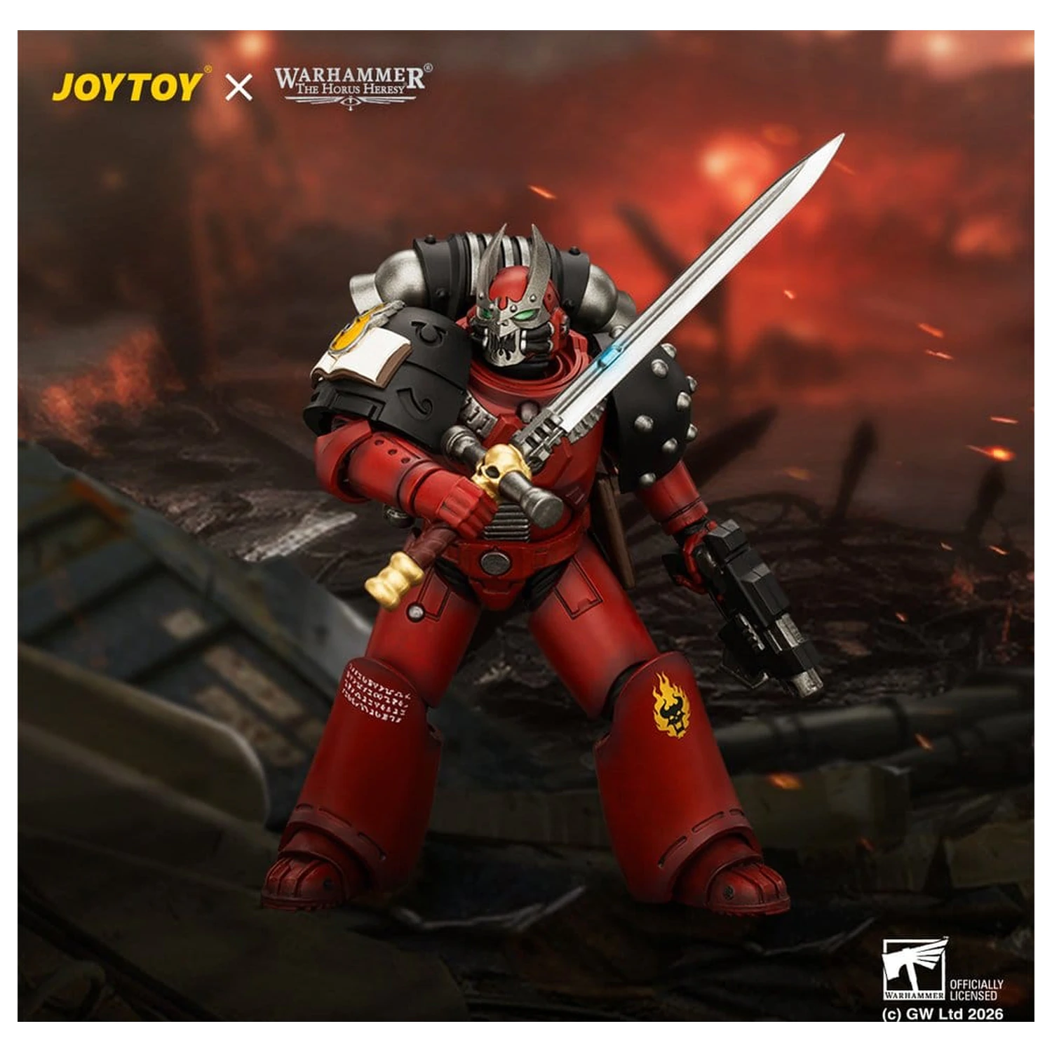 Warhammer The Horus Heresy Word Bearers figura MkVI Tactical Sergeant 12 cm poza produsului