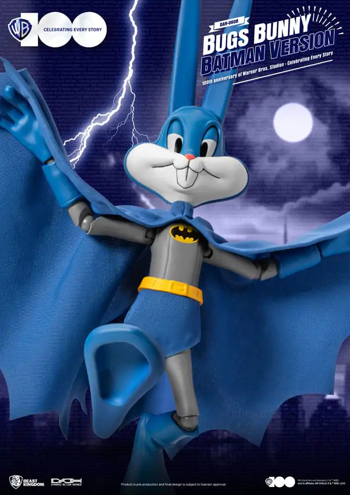 Warner Brothers Dynamic 8ction Heroes Figurina de acțiune 1/9 100th Anniversary of Warner Bros. Studios Bugs Bunny Batman Ver. 17 cm poza produsului