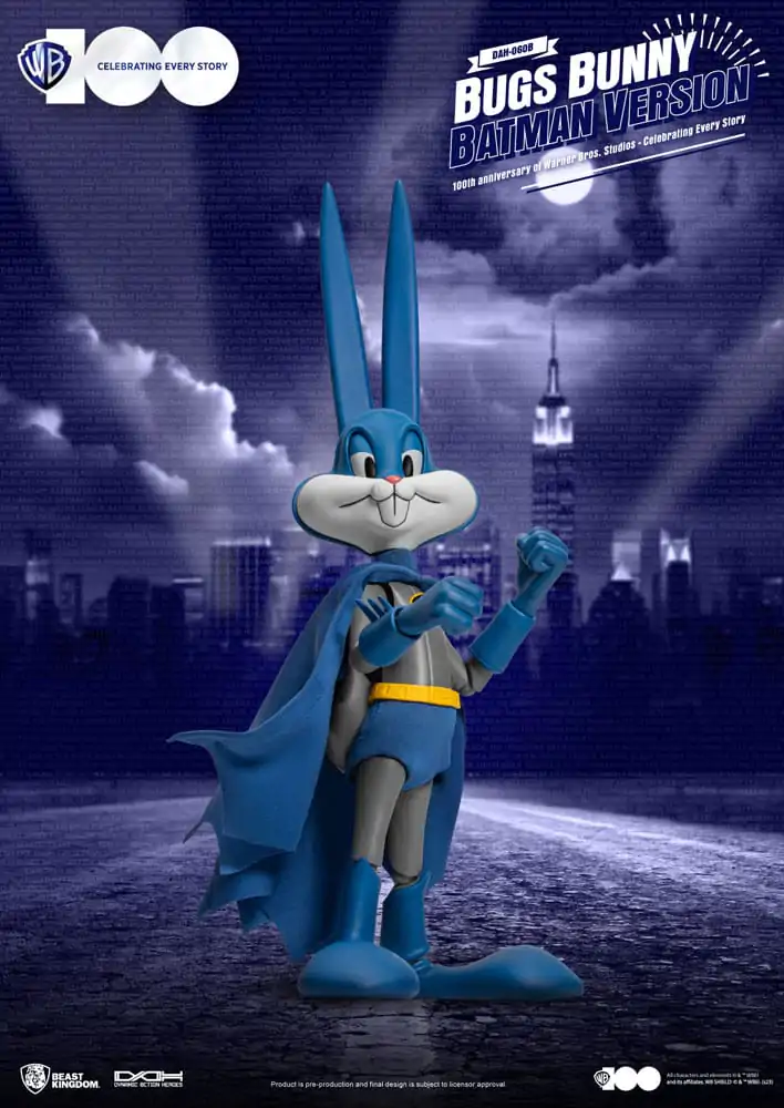 Warner Brothers Dynamic 8ction Heroes Figurina de acțiune 1/9 100th Anniversary of Warner Bros. Studios Bugs Bunny Batman Ver. 17 cm poza produsului