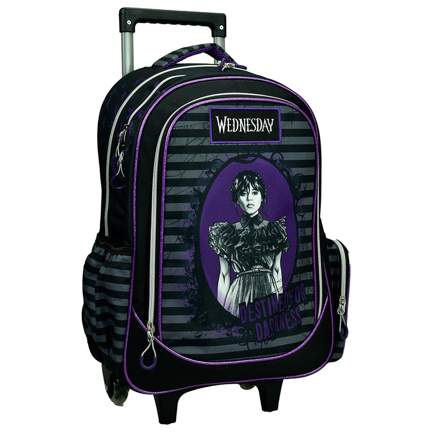 Wednesday Destined Rolling ghiozdan scolar, geanta 46 cm poza produsului