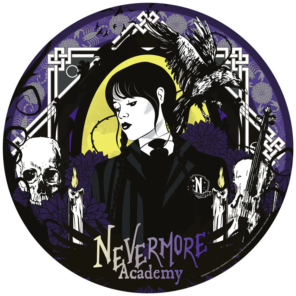 Wednesday Nevermore Academy Puzzle rotund tip jigsaw (500 piese) poza produsului