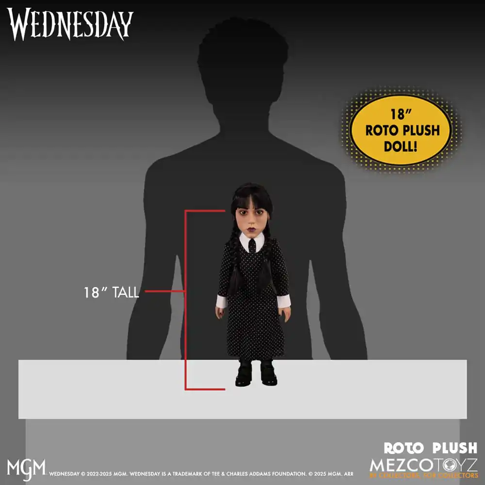 Wednesday MDS Roto Papusa de plus Wednesday 46 cm poza produsului