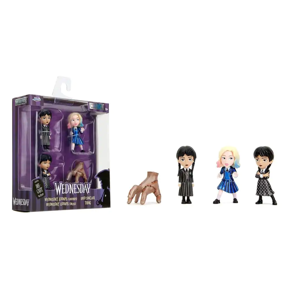 Wednesday Nano Metalfigs Figurine Mini Diecast Set 4 Bucăți Valul 1 4 cm poza produsului