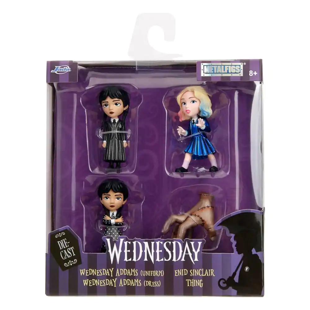 Wednesday Nano Metalfigs Figurine Mini Diecast Set 4 Bucăți Valul 1 4 cm poza produsului