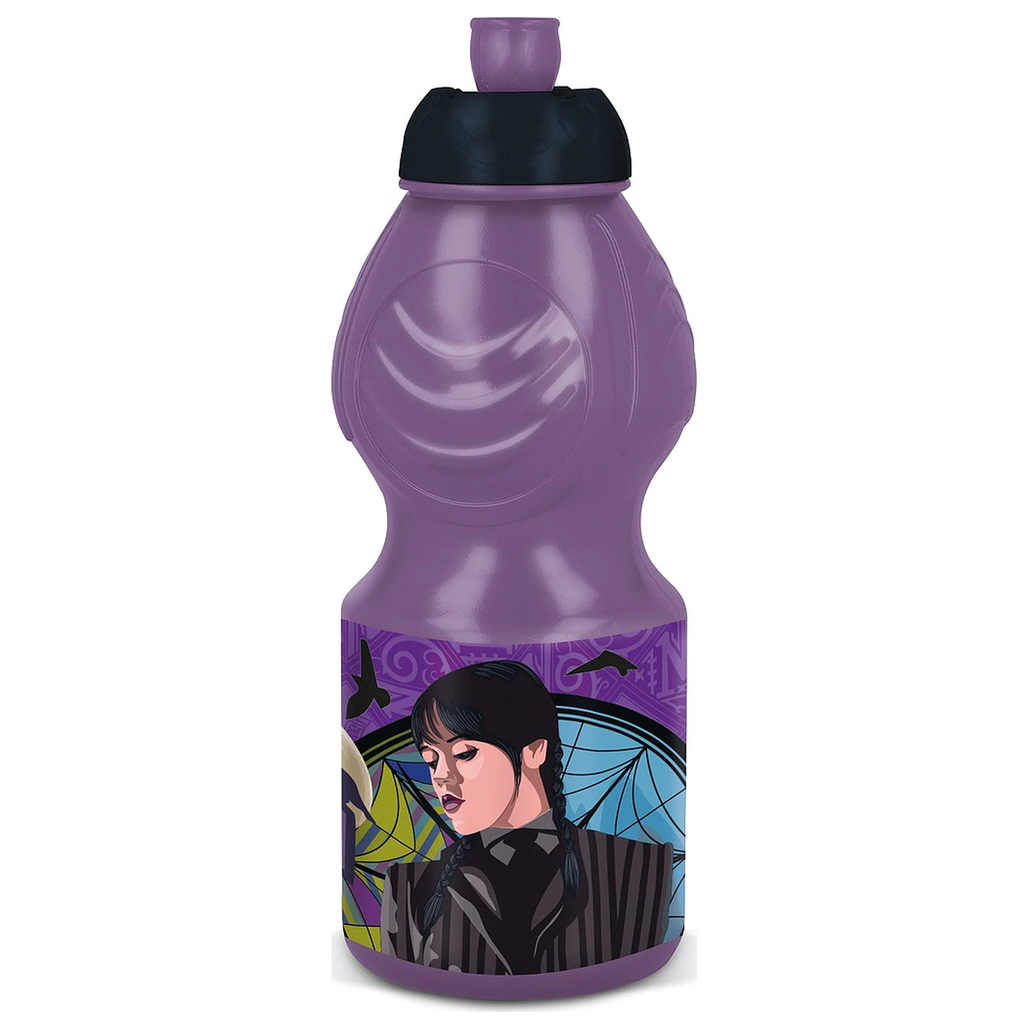 Wednesday Nevermore Academy Sticla de sport din plastic 400 ml poza produsului