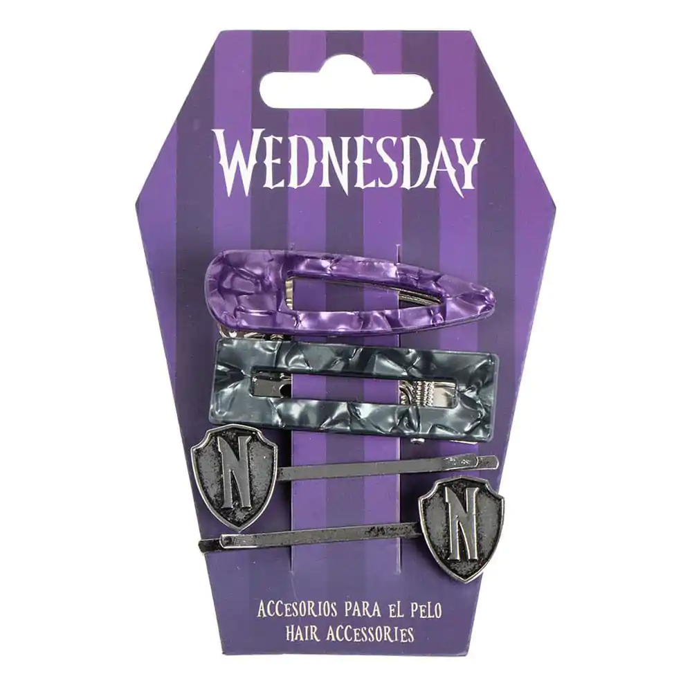 Accesorii de păr Wednesday 4 pachete Pruple & Black poza produsului