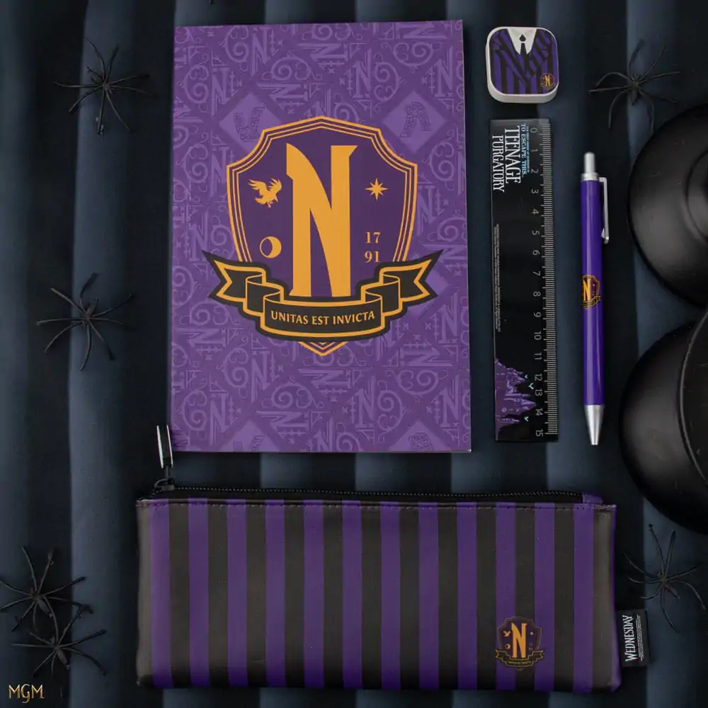 Set de Papetărie 5 Piese Wednesday Purple poza produsului