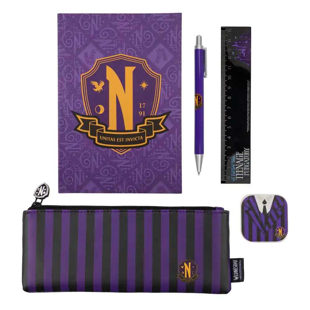 Set de Papetărie 5 Piese Wednesday Purple poza produsului