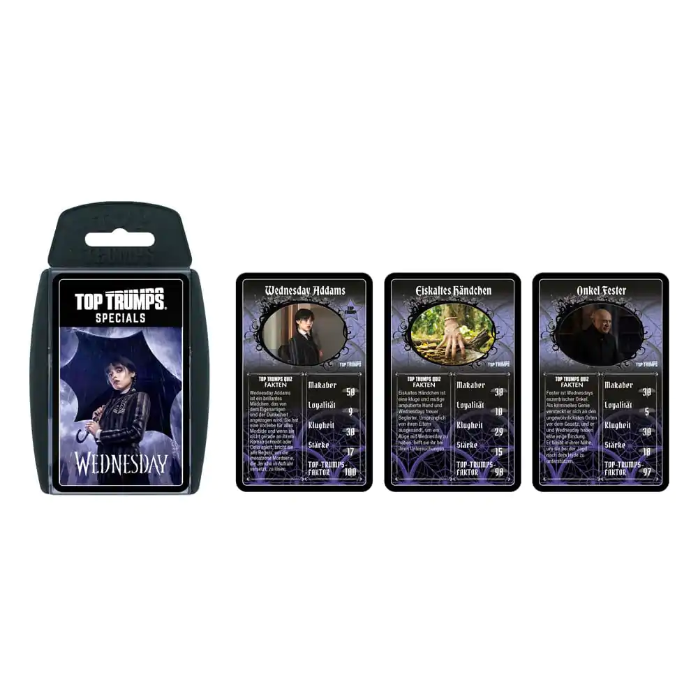 Wednesday Card Game Top Trumps Versiunea germană poza produsului