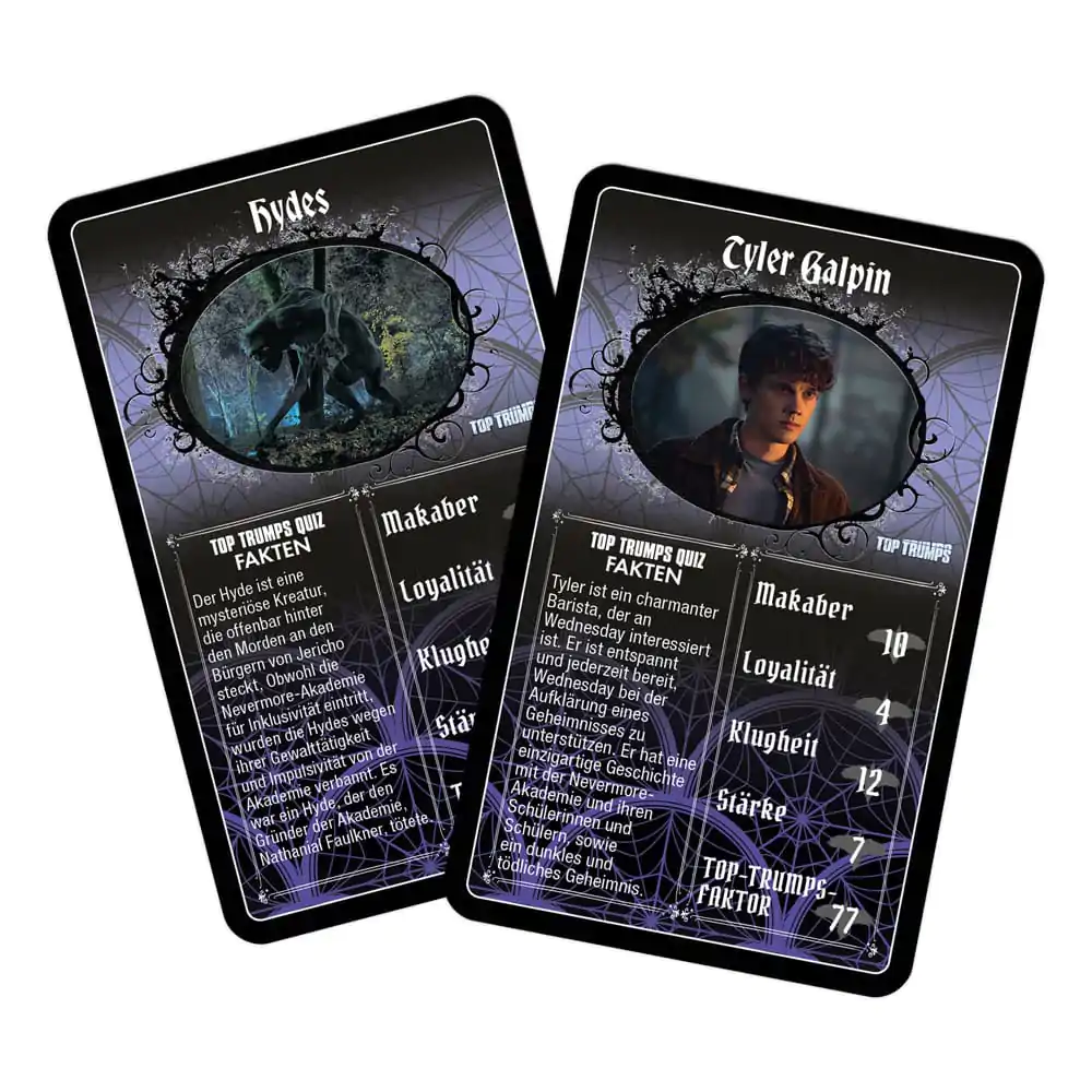 Wednesday Card Game Top Trumps Versiunea germană poza produsului