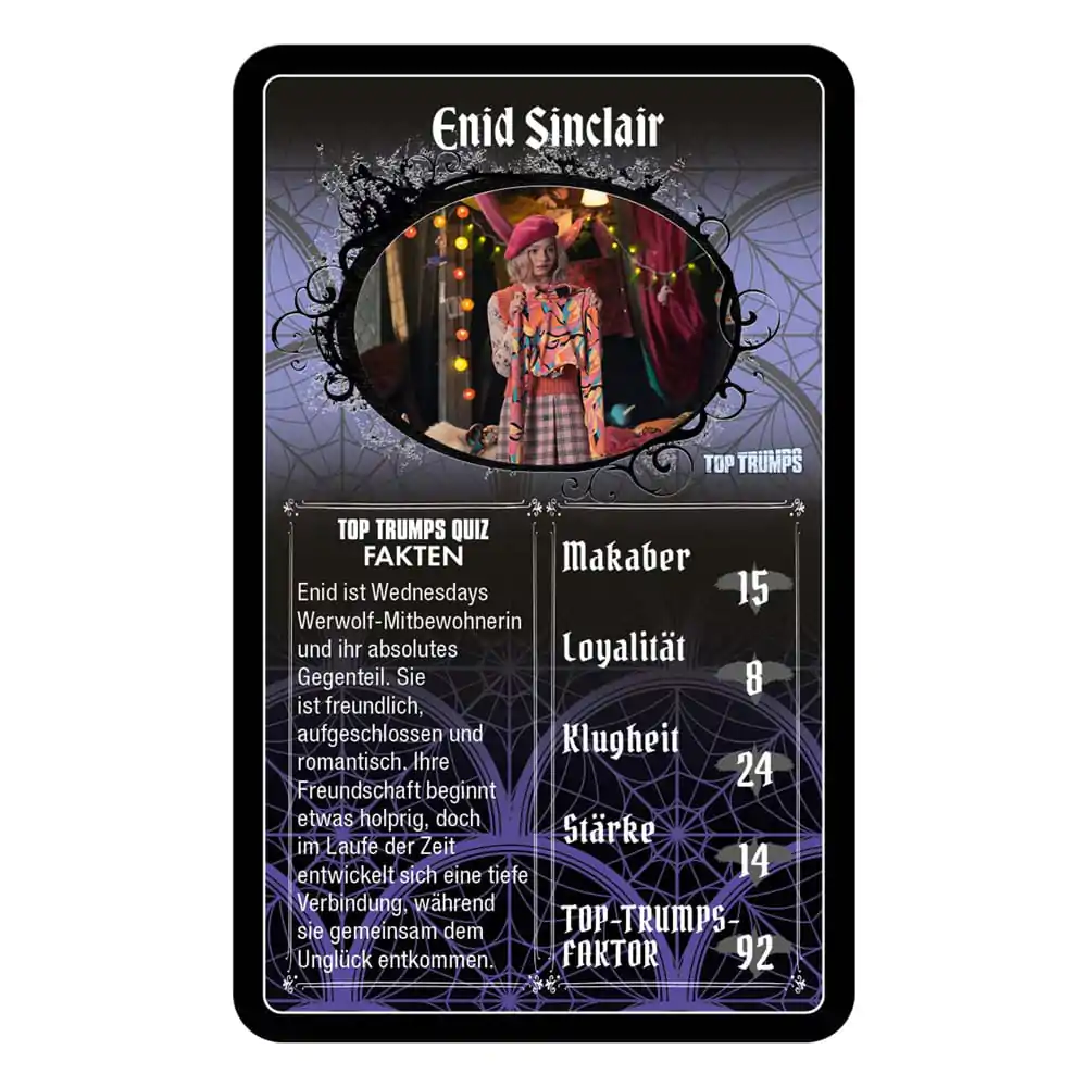 Wednesday Card Game Top Trumps Versiunea germană poza produsului