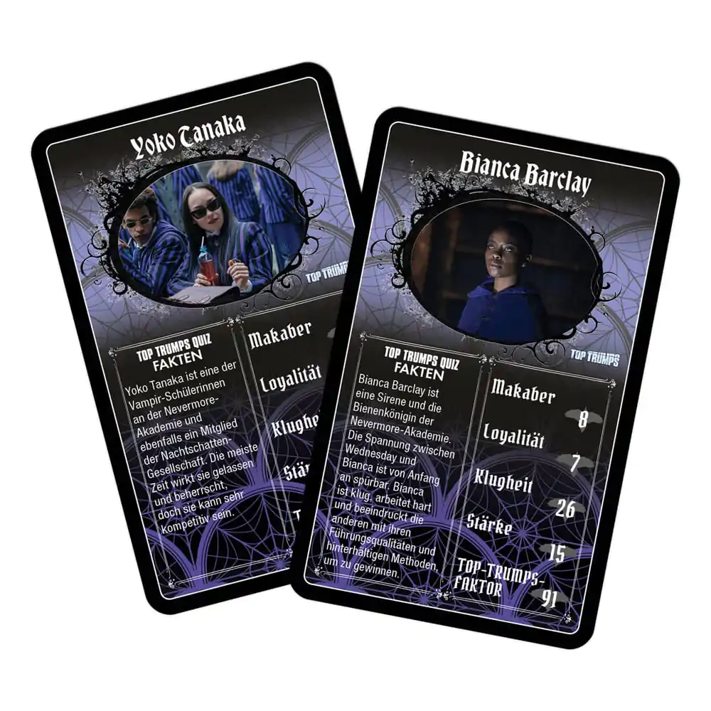 Wednesday Card Game Top Trumps Versiunea germană poza produsului