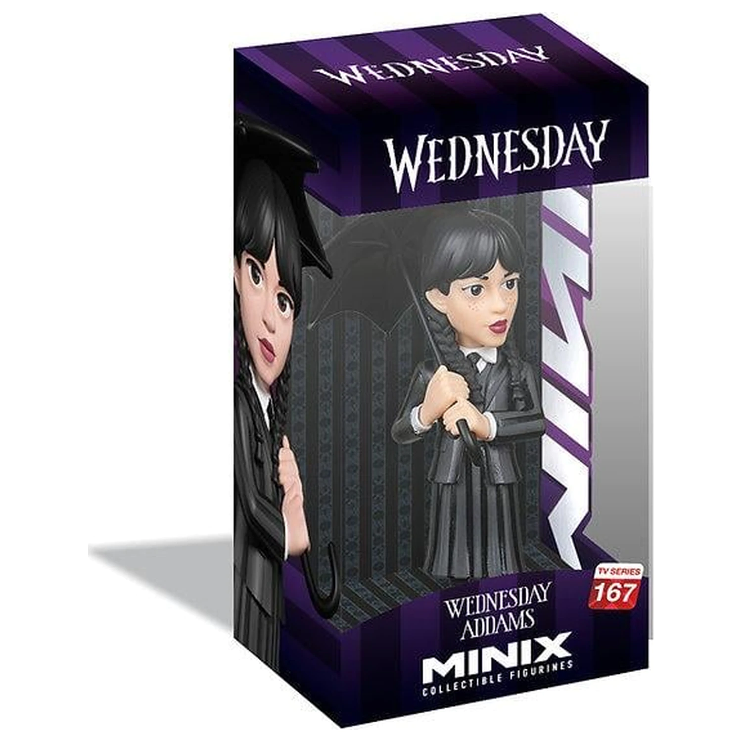Wednesday Addams cu umbrela Figurina Minix 12cm poza produsului