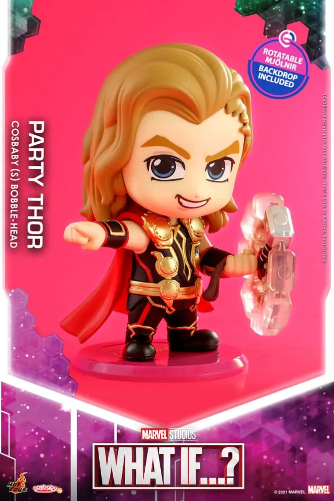 What If...? Cosbaby (S) Figurina Mini Petrecere Thor 10 cm poza produsului