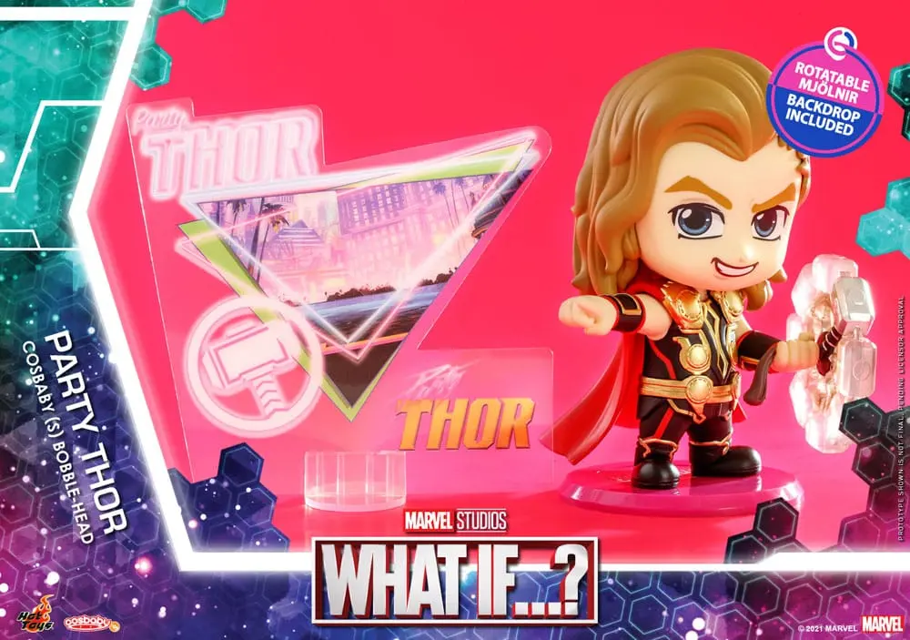 What If...? Cosbaby (S) Figurina Mini Petrecere Thor 10 cm poza produsului