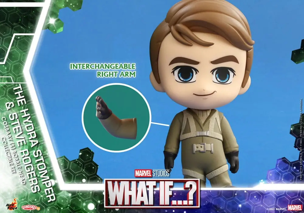 What If...? Cosbaby (S) Mini Figurine Hydra Stomper & Steve Rogers 10 cm poza produsului