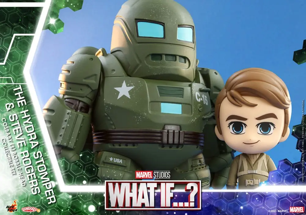 What If...? Cosbaby (S) Mini Figurine Hydra Stomper & Steve Rogers 10 cm poza produsului