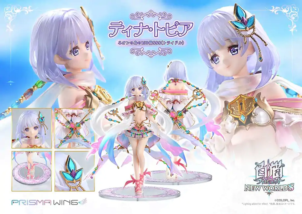 White Cat Project Prisma Wing statuie PVC 1/7 Tina Topia (The 10 Billion Tridollars of Neon Island) 22 cm poza produsului