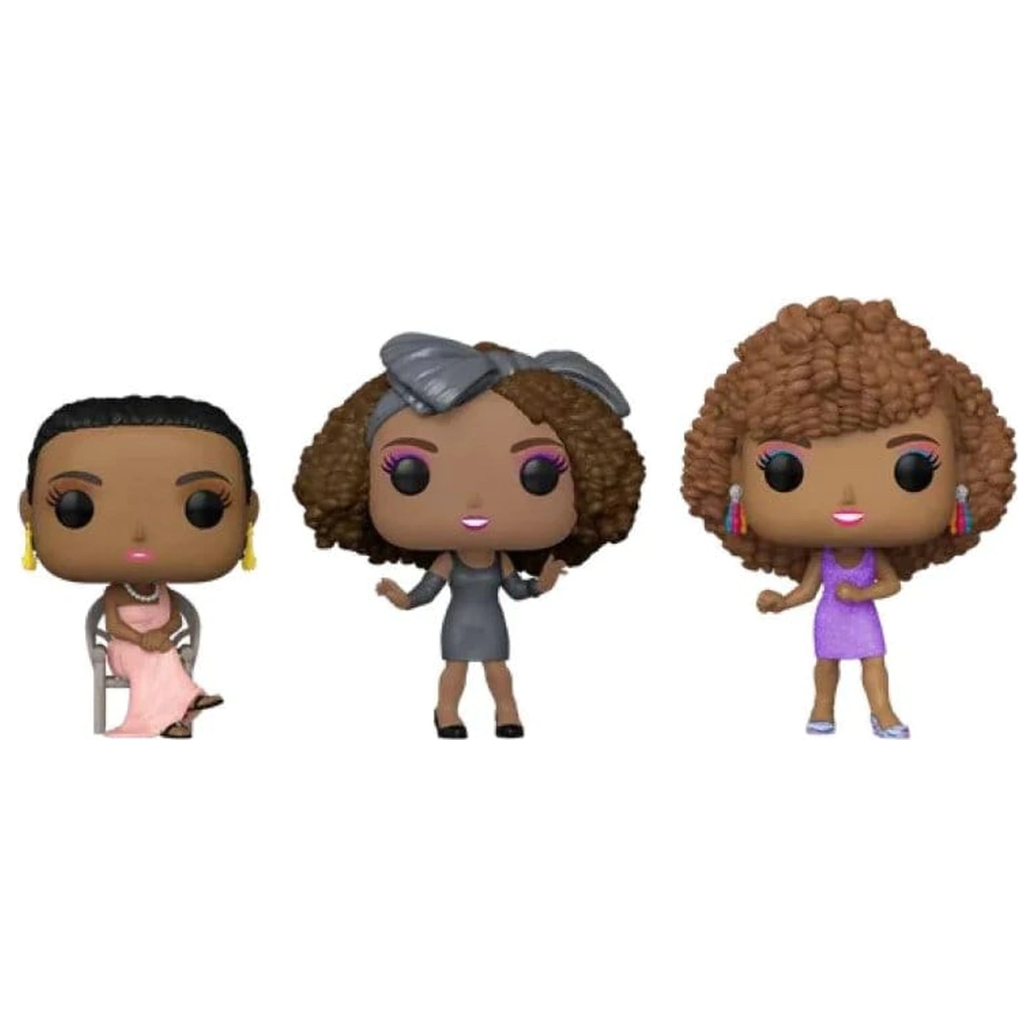 Whitney Houston Funko POP! Icons Vinyl Figures 3-Pack Exclusive Edition 9 cm poza produsului
