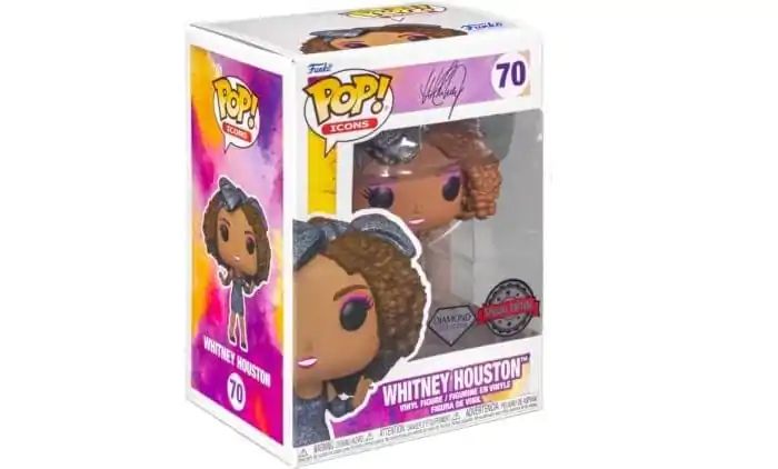 Figurină de vinil Whitney Houston POP! Icons Whitney Houston(HWIK)(DGLT) Exclusive 9 cm poza produsului