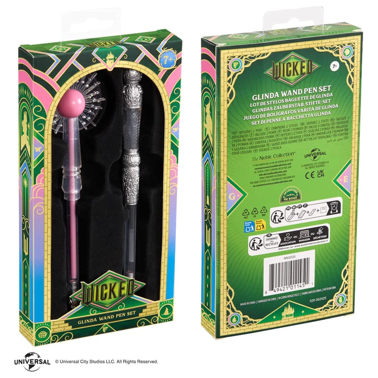 Wicked: For Good Pen Set Glinda Wand Pen 2 bucati poza produsului
