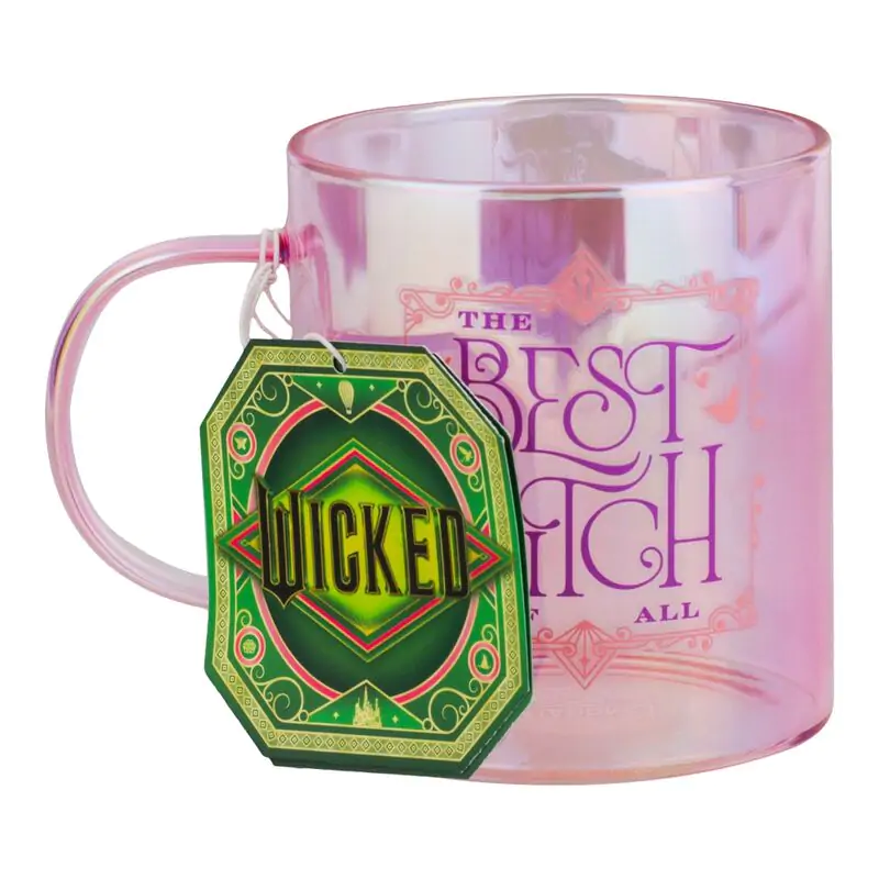 Cana din sticlă iridescentă Wicked Glinda 520ml poza produsului