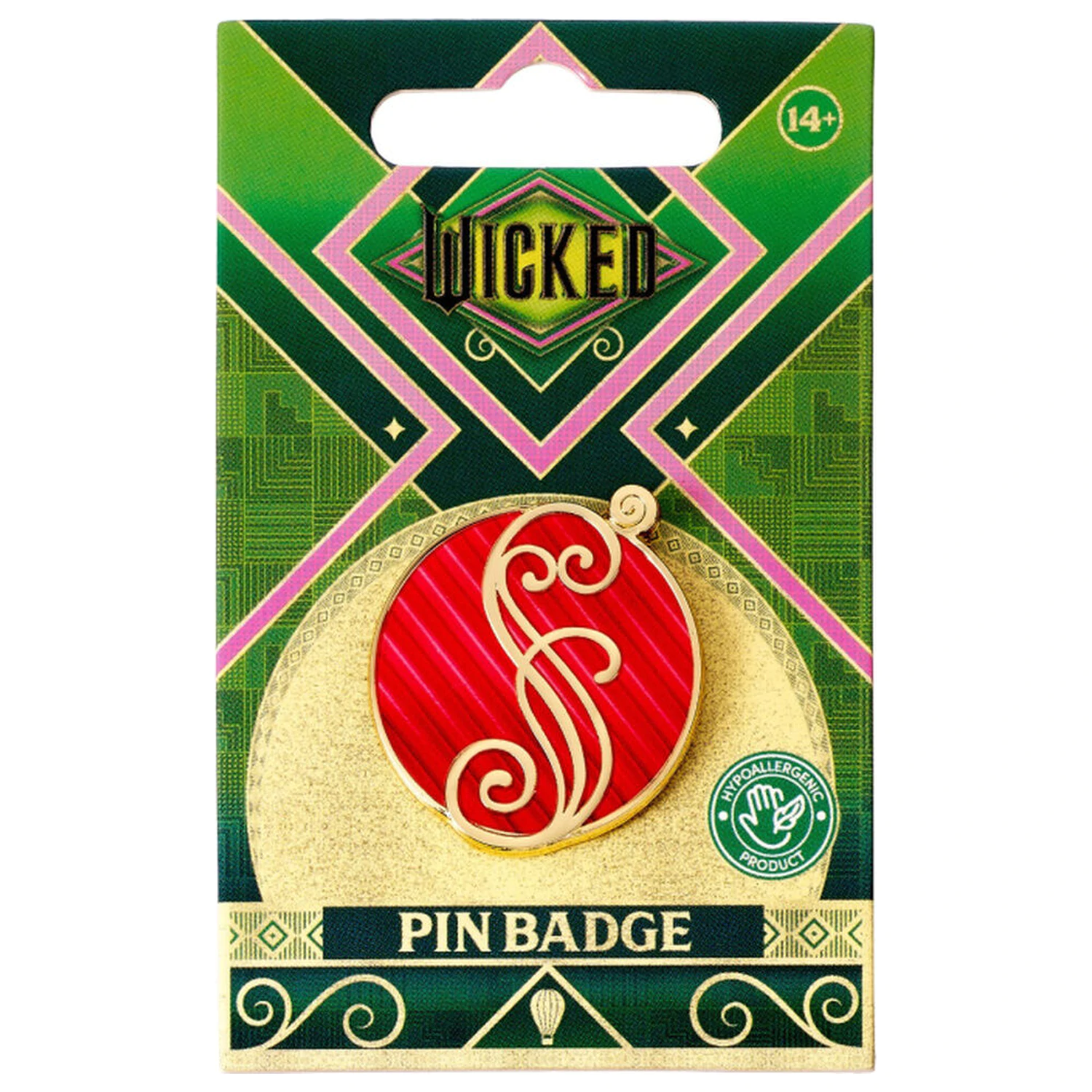 Wicked Glinda Pink Shiz Logo insigna ac pin poza produsului