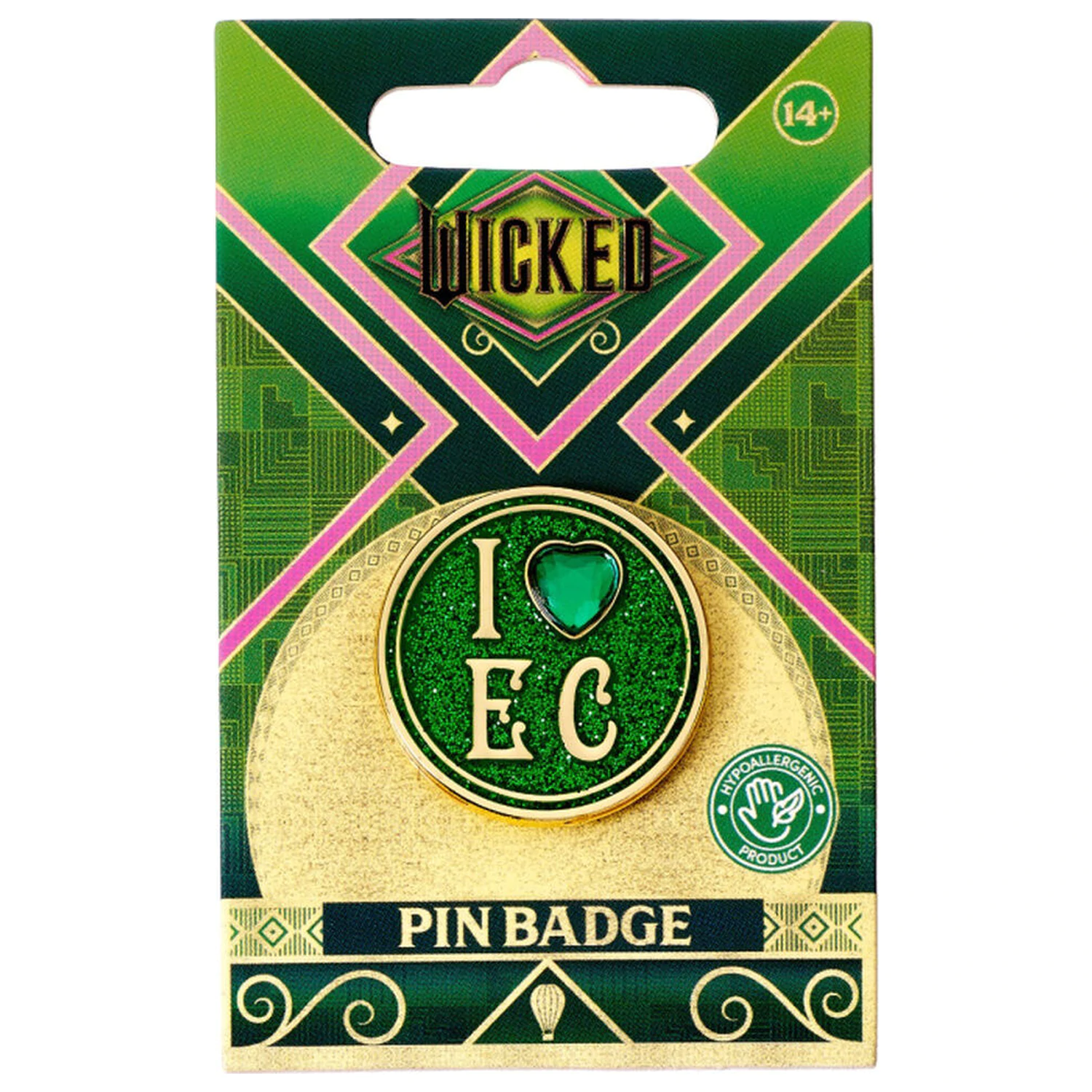 Wicked I Love Emerald City insigna pin. poza produsului