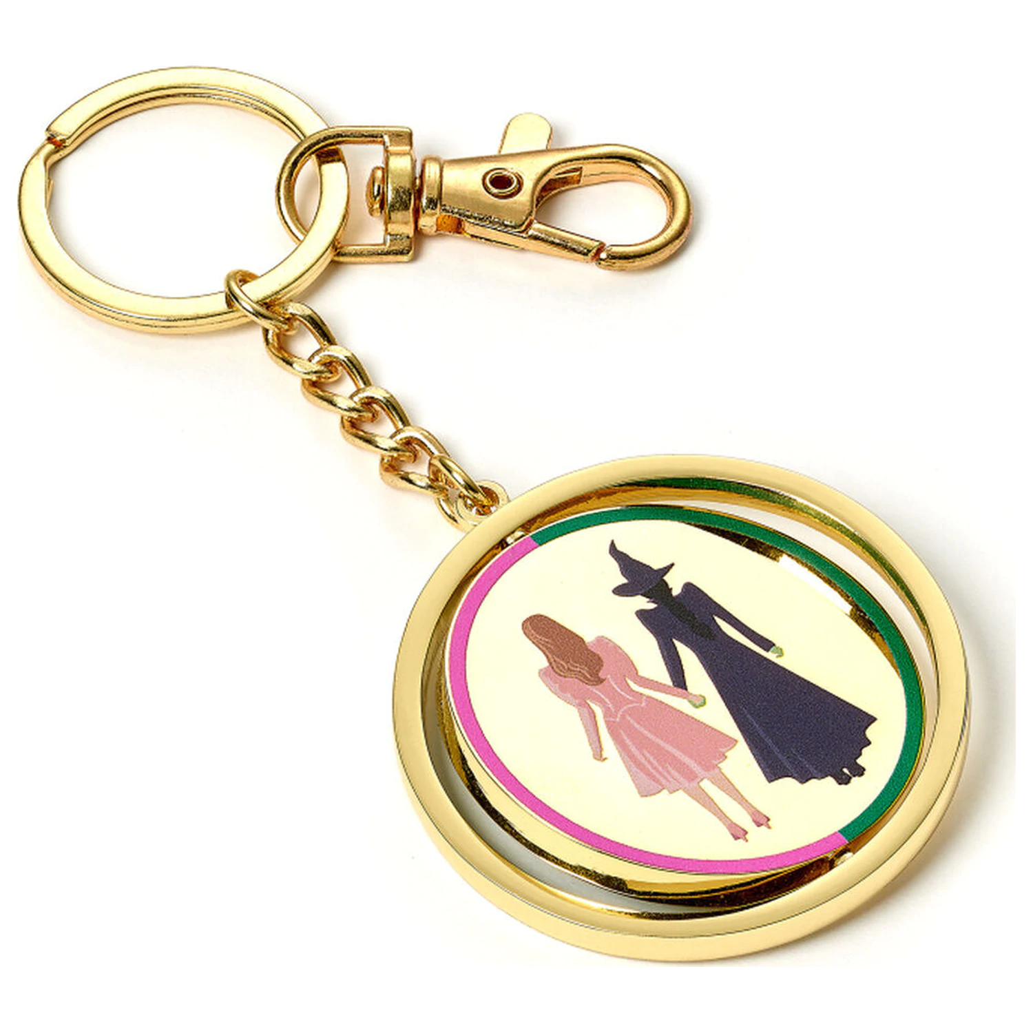 Wicked I love Emerald City Oz Logo set cadou breloc si insigna tip pin poza produsului