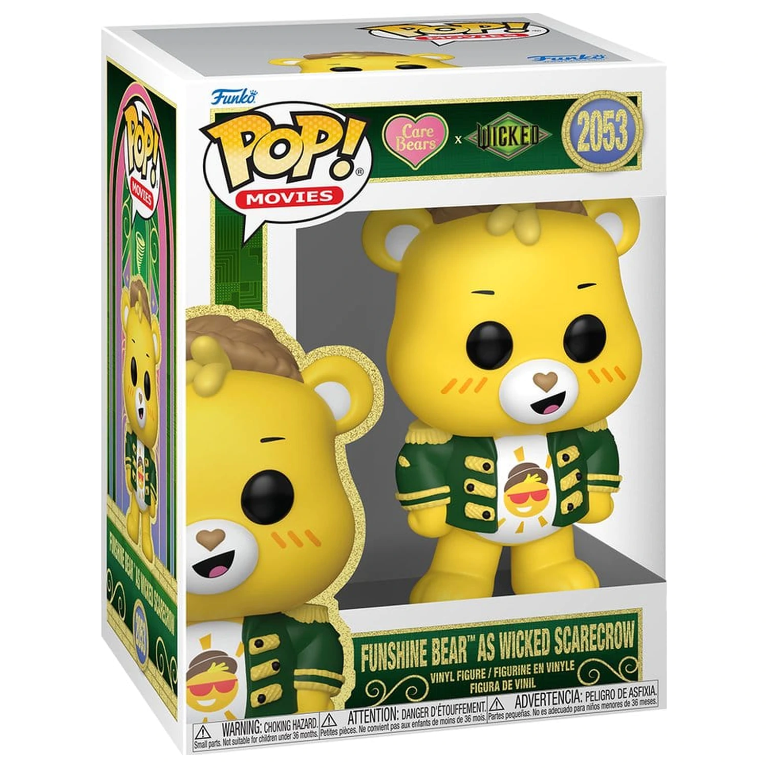 Wicked x Care Bears Funko POP! Figurina de vinil Funshine Bear Scarecrow 9 cm poza produsului