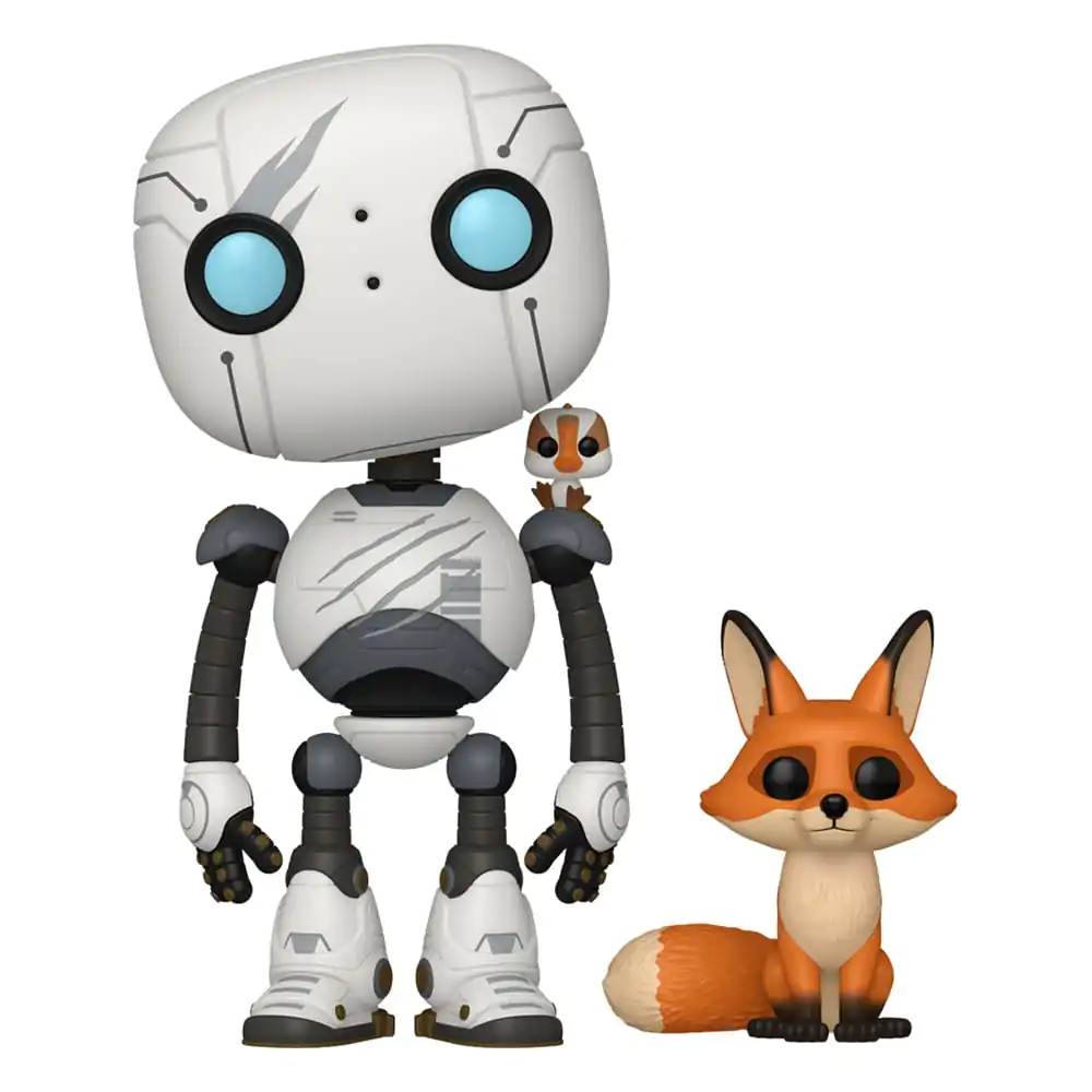 Figurine Vinil Wild Robot Funko POP&Buddy! Movies Roz cu Brightbill & Fink 9 cm poza produsului