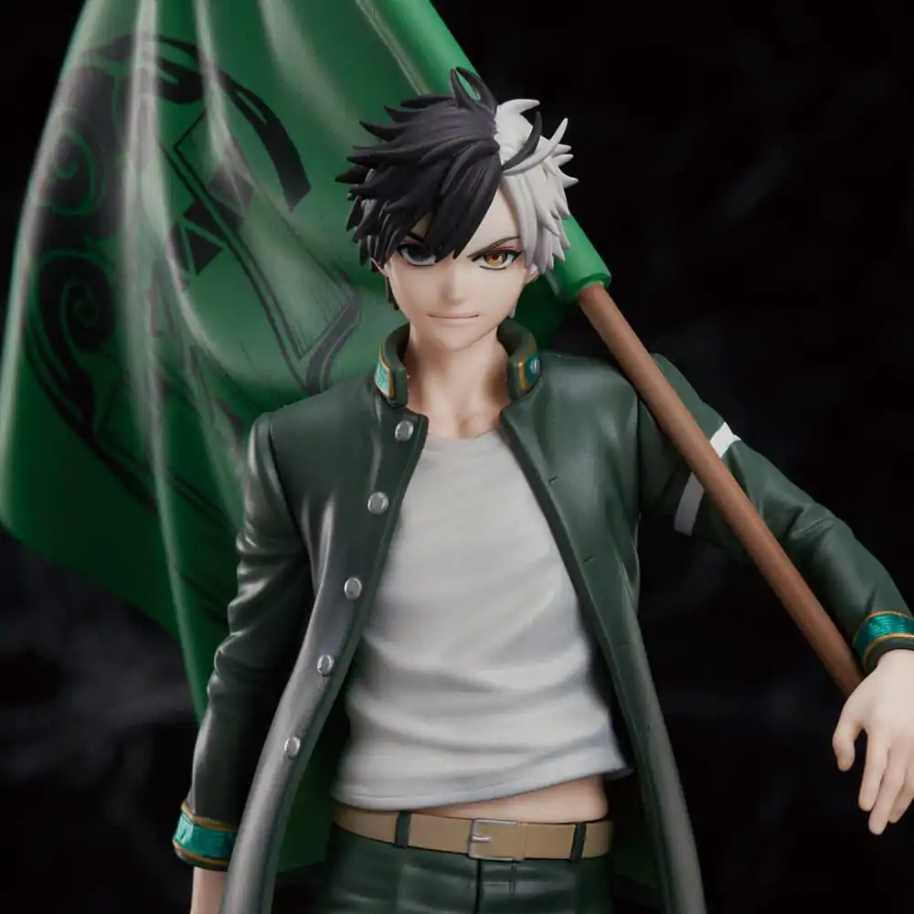 Statuie PVC Wind Breaker Sakura Haruka Ediție Limitată cu Steag Școlar Bowfurylin 18 cm poza produsului