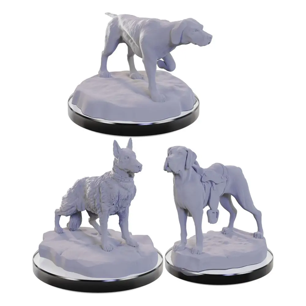 WizKids Deep Cuts Miniatures Miniaturi nevopsite Pachet de 3 Dog Companions poza produsului