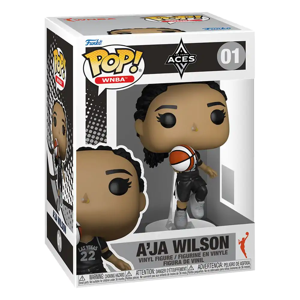 Figurină de vinil WNBA Funko POP! Las Vegas Aces: A'ja Wilson 9 cm poza produsului